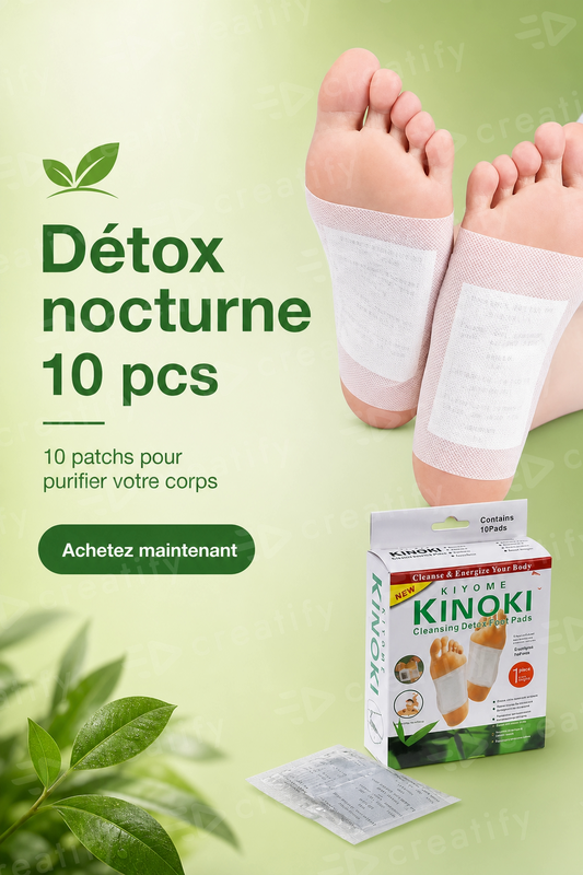 Kinoki Detox Patches – pour les pieds à base de plantes Naturel
